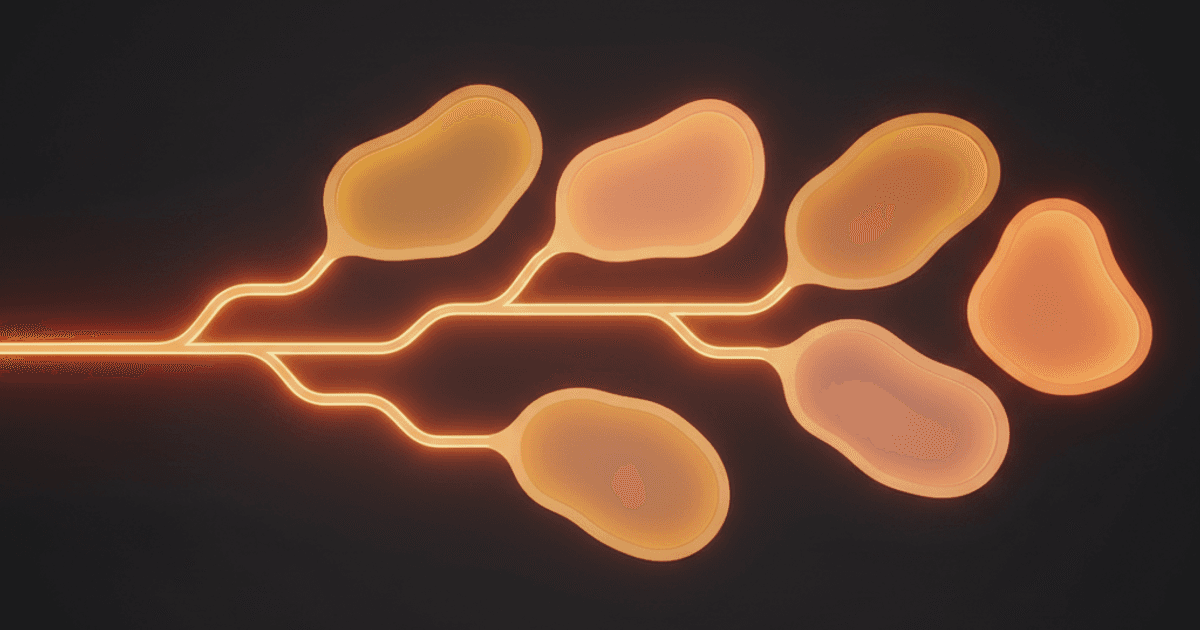Five Solana DEX venues compared in one editorial scene: Jupiter routing lines linking Raydium, Orca, Meteora and PumpSwap pools, red and amber on near-black
